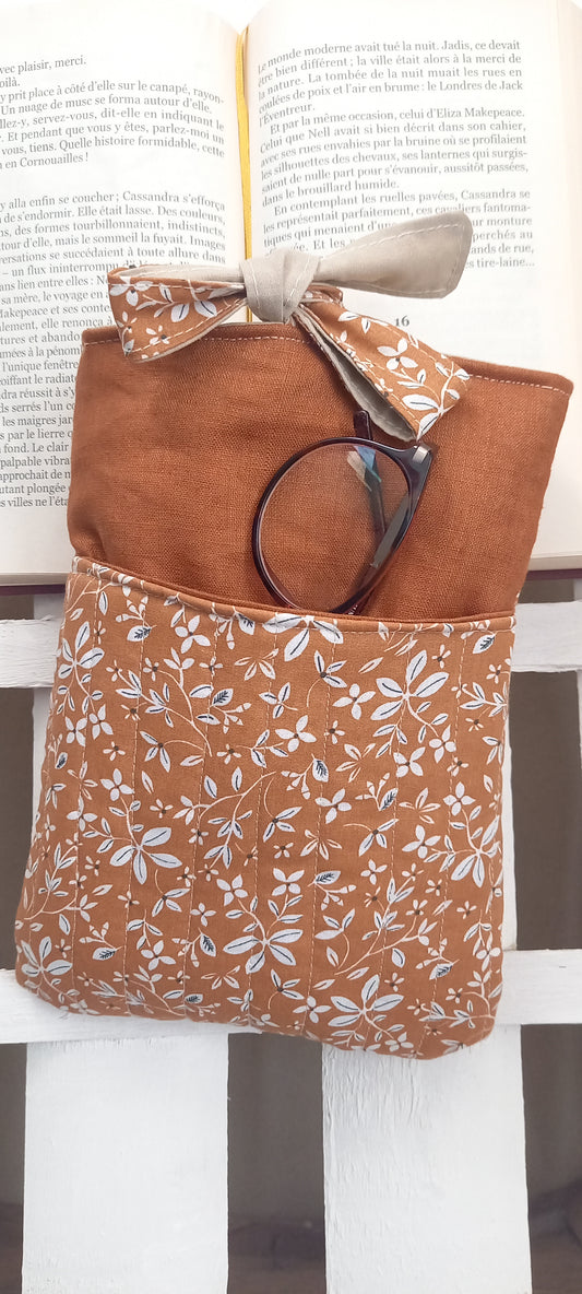 POCHETTE ENTIEREMENT MATELASSEE POUR LIVRE PETIT FORMAT